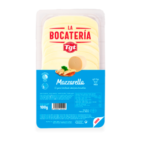 LA BOCATERIA Queso mozzarella en lonchas envase 100 grs